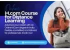 Best Online M.com Course for Distance Learning