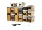 LARGE SET OF 14 PC FOOD STORAGE CONTAINERS by Shazo