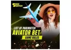 List of Parimatch Aviator Bet Game Rules