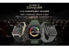 Hammer Conquer 2.02" Amoled Display Bluetooth Calling Smartwatch
