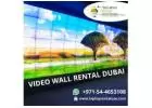 What Types of Events are Suitable for Video Wall Rental Dubai?