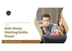 Earn While You Watch: Get Paid for Enjoying Reality TV!