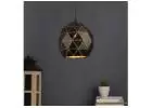 Buy Black Gold Metal Hanging Light Without Bulb up to 65%off