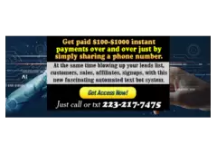 New textbot system pays $100 over & over