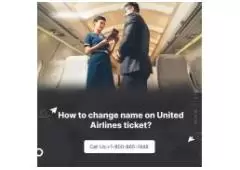 How to change name on United Airlines ticket?