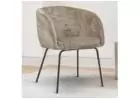 Buy Patron Arm Chair In Beige And Black Color up to 70%off