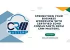 Strengthen Your Business Workflow With Certified Zoho Consultants From CRM-Masters.
